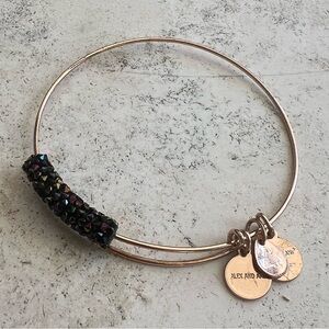 Alex and Ani Gold Bracelet with Multicolor Beads